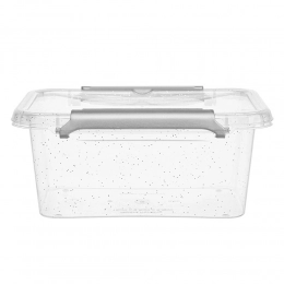 Антибактериальный набор из 3 контейнеров для продуктов с микрочастицами серебра, с крышкой и зажимами 500 мл.