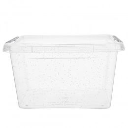 Антибактериальный набор из 2 контейнеров для продуктов с микрочастицами серебра, с крышкой и зажимами 2л