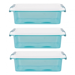 Arcticline set of 3 square food containers 0.6 L 15x15x4.5 cm