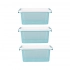 Набор из 3 квадратных контейнеров для продуктов Arcticline объемом 0,85 литра размером 15x15x6,5 см. Набор из 3 квадратных контейнеров для продуктов Arcticline объемом 0,85 литра размером 15x15x6,5 см.