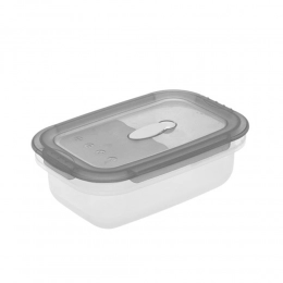 Laura container for microwave and freezing, 17x11x6 cm, 0.6L, gray