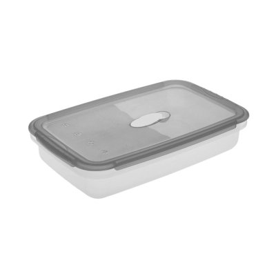 
                                            Laura container for microwave and freezing, 28.5x17.5x6 cm, 1.8L, gray
                                            