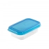 Rectangular food container blue box 6,4x9,1 cm 100 ml