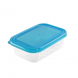 Rectangular food container blue box 11x15,7 cm 500 ml
