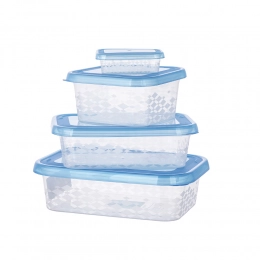 Rectangular food container blue box 15,7x22,5 cm 1,75 L