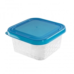 Square food container blue box 16,2x16,2 cm 1,25 ml