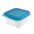 Square food container blue box 16,2x16,2 cm 1,25 ml