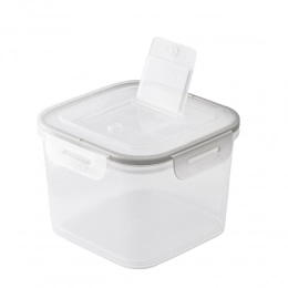 Square food box q-lock transparent 12,8x12,8 cm 700 ml
