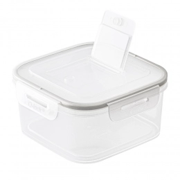 Square food box q-lock transparent 15,8x15,8 cm 1,6 L