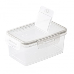 Rectangular food box q-lock transparent 15,8x10,6 cm 650 ml