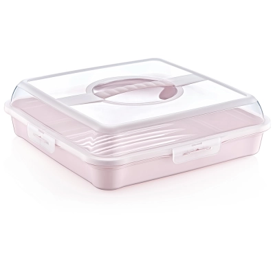 
                                            Cake container party-butler 34,5x34,5x10,5 cm nordic pink
                                            