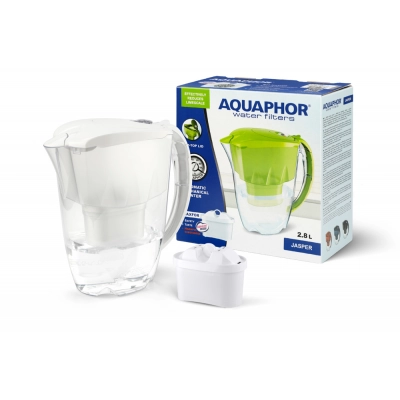 
                                            Кувшин для очистки воды Aquaphor Jasper 2,8 л, с фильтром B25 Maxfor, белого цвета.
                                            