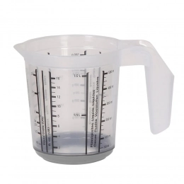 Jug with measuring cup and anti-slip function 0.5 L nordic grey