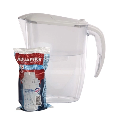 
                                                Pitcher water purifier Aquaphor Dalia 2,9 l. with filter B100-5, white
                                                