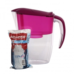 Pitcher water purifier Aquaphor Dalia 2,9l , with filter B100-5 , fuchsia colour