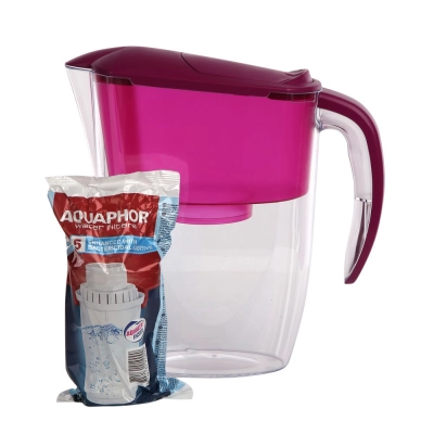 
                                                Pitcher water purifier Aquaphor Dalia 2,9l , with filter B100-5 , fuchsia colour
                                                