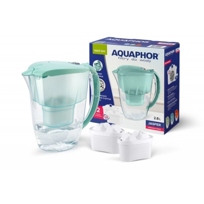 
                                                Pitcher water purifier Aquaphor Jasper 2,8l , with SET two filters B25 , mint colour
                                                