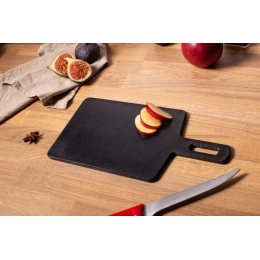 Chopping board Vegana cosmos small 21x15cm black