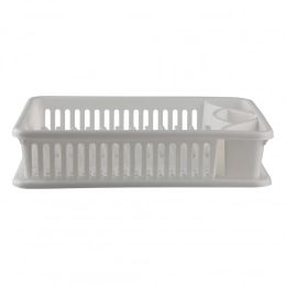 Dish drainer rectangular fol.43x27x9,5cm white