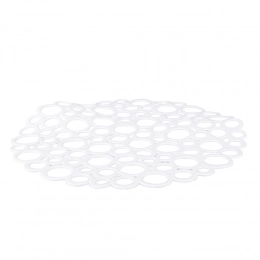 round sink mat white
