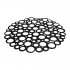 round sink mat black