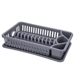 Rectangular dish drainer 43x27x9,5 cm gray