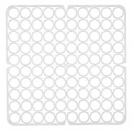 Sink grating flexible 27.5x27.5 cm white