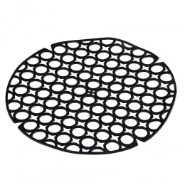 Sink grid, round, flexible 27.5 cm diameter black