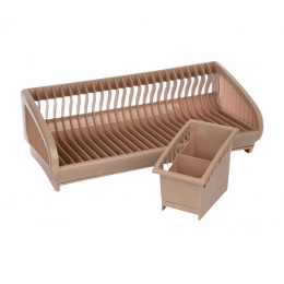 Dish drainer with drainer 47,5x22x20cm