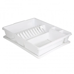Dish drainer classic 43x35x9cm white