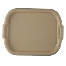 Rectangular tray 39x27x2,5cm beige
