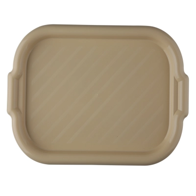 
                                                Rectangular tray 39x27x2,5cm beige
                                                