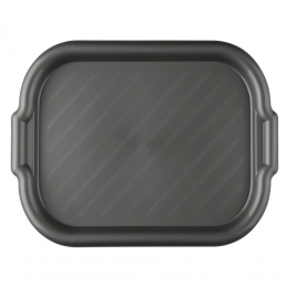 Rectangular tray 39x27x2,5cm silver