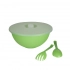 Миска выходного дня с крышкой и салатными ложками 26 см 3,6 л зеленая Миска выходного дня с крышкой и салатными ложками 26 см 3,6 л зеленая