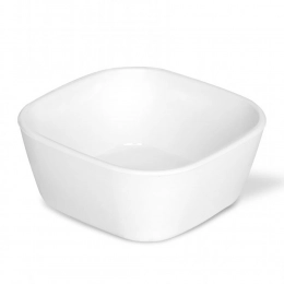 Square bowl 7x7x3 cm 100 ml white