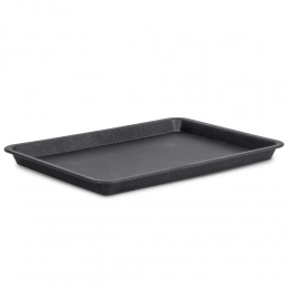 Rectangular tray 18x25cm black