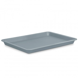 Rectangular tray 18x25cm gray