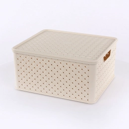 Arianna large basket with cover 33,2x29x16,5cm
