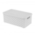 Ariannal medium basket with cover 29x16,6x11,2cm col. white Ariannal medium basket with cover 29x16,6x11,2cm col. white