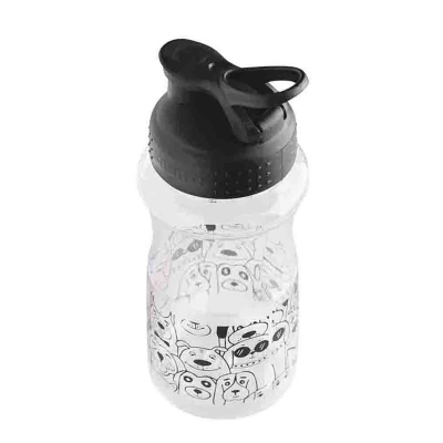 
                                                Bottle with black cap dog design
                                                