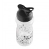 Bottle with black cap dog design
