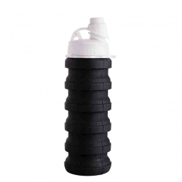 Black silicone with white cap 24x7x7cm (when folded its height is 13.5cm)