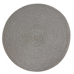 Table mat dia. 38 cm silver grey