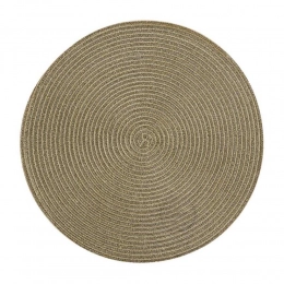 Table mat dia. 38 cm gold
