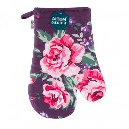 Charlotta kitchen glove 18x28 cm 100% cotton violet