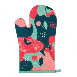 Kitchen glove 18x28cm, 100% cotton, dec. Color Twist