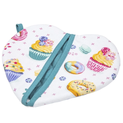 
                                            Sweet love kitchen handle 19,5x22 cm 100% cotton heart shape
                                            