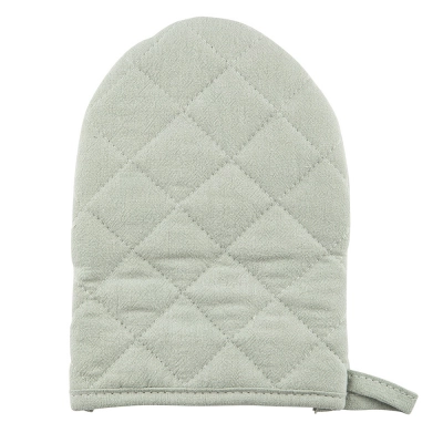 
                                            Ручка для кухни 14x20 см из 100% хлопка светло-зеленого цвета
                                            