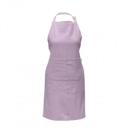 Apron with pocket 65x80 cm 100% cotton light purple