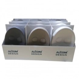 Dolomite soap dish in display